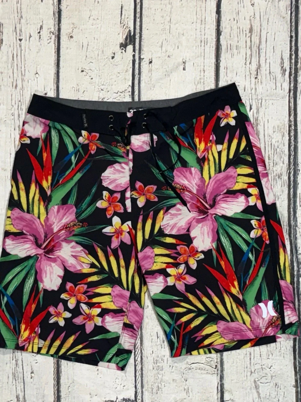Hurley Tropical Plants Board Shorts Swim Trunks Swimsuit Surfing Men's